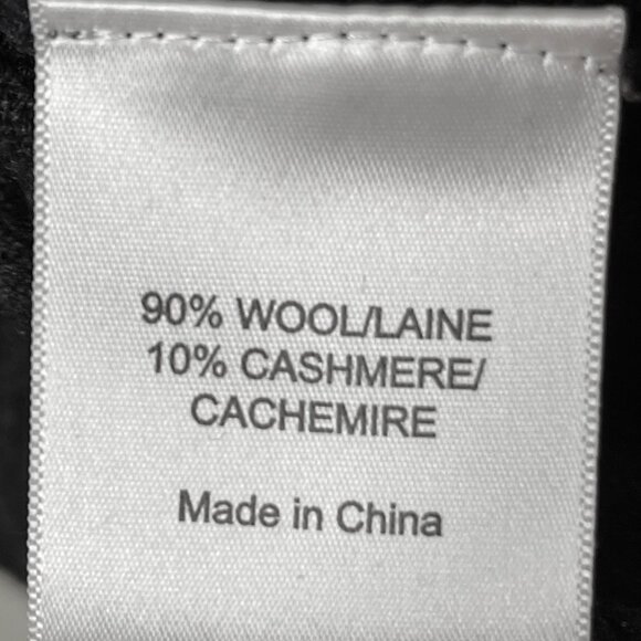 Tory Burch | Sparkle Logo Crewneck Wool Cashmere Blend Grey Sweater - Picture 6 of 6